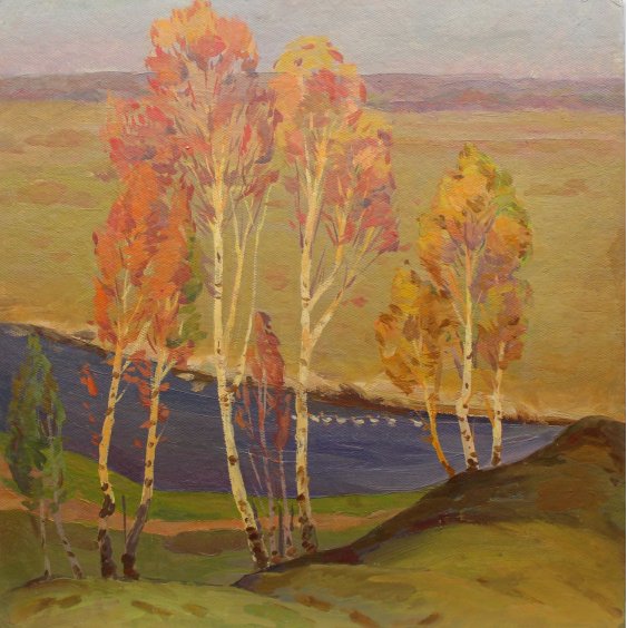 "Young birch trees"