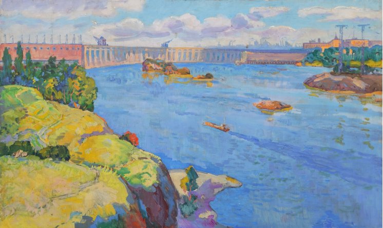 "Dnipro hydro electric station"