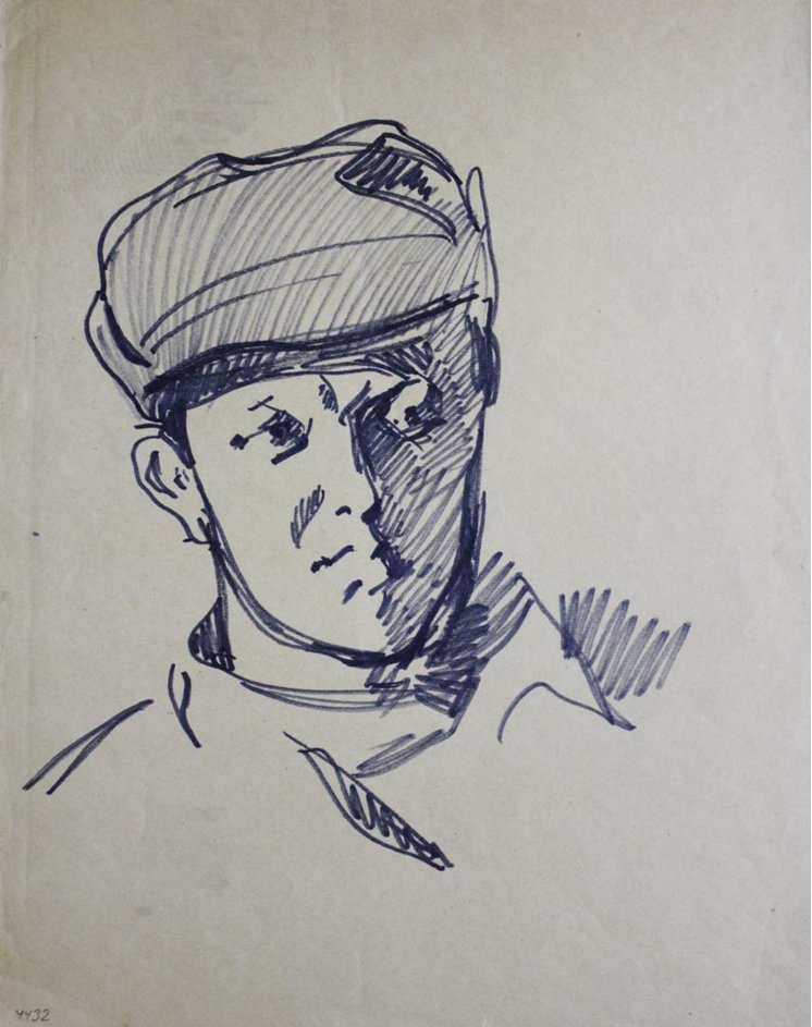 "Портрет молодого мужчины в шапке"