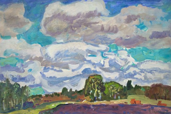 "Clouds over the field"