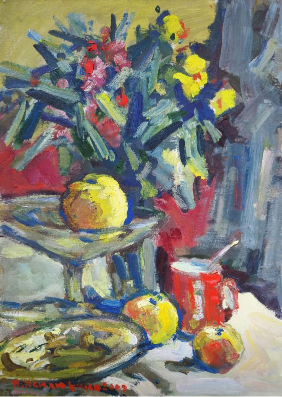 "Still life with apples"