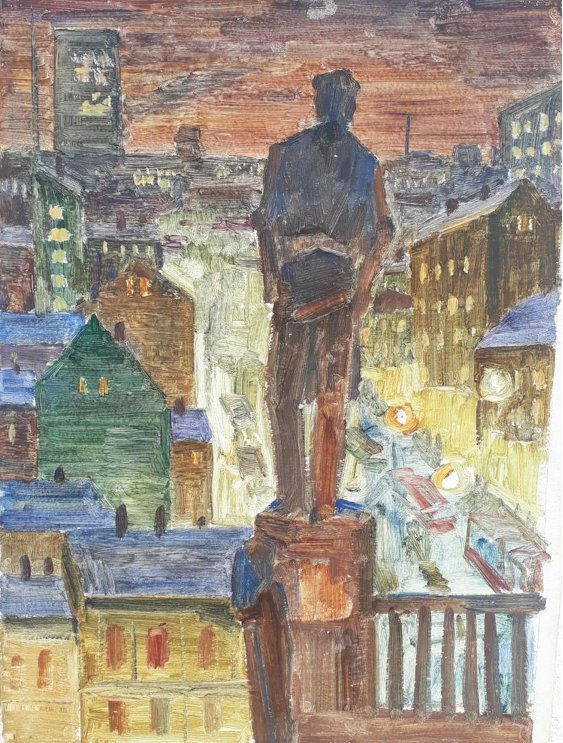 "Etude to the painting "the builder of Kyiv"
