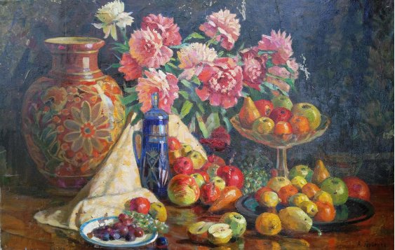 "Flowers and fruit"