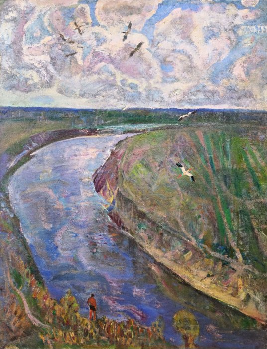 "Storks on the river"