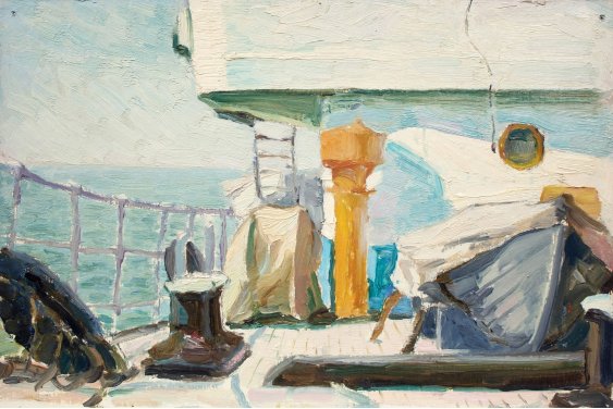 "On a steamer at sea"